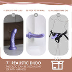 Strap-on harness dildo