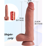 8.5'' Moving Skin Dildo